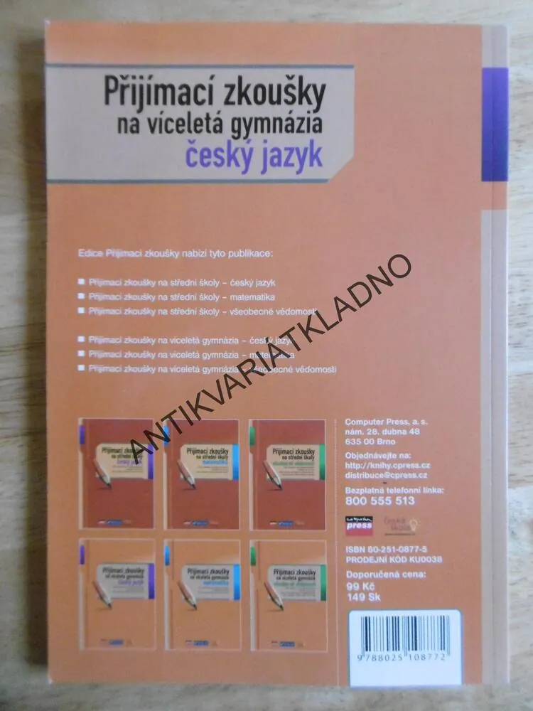 PŘIJÍMACÍ ZKOUŠKY NA VÍCELETÁ GYMNÁZIA ČESKÝ JAZYK, 