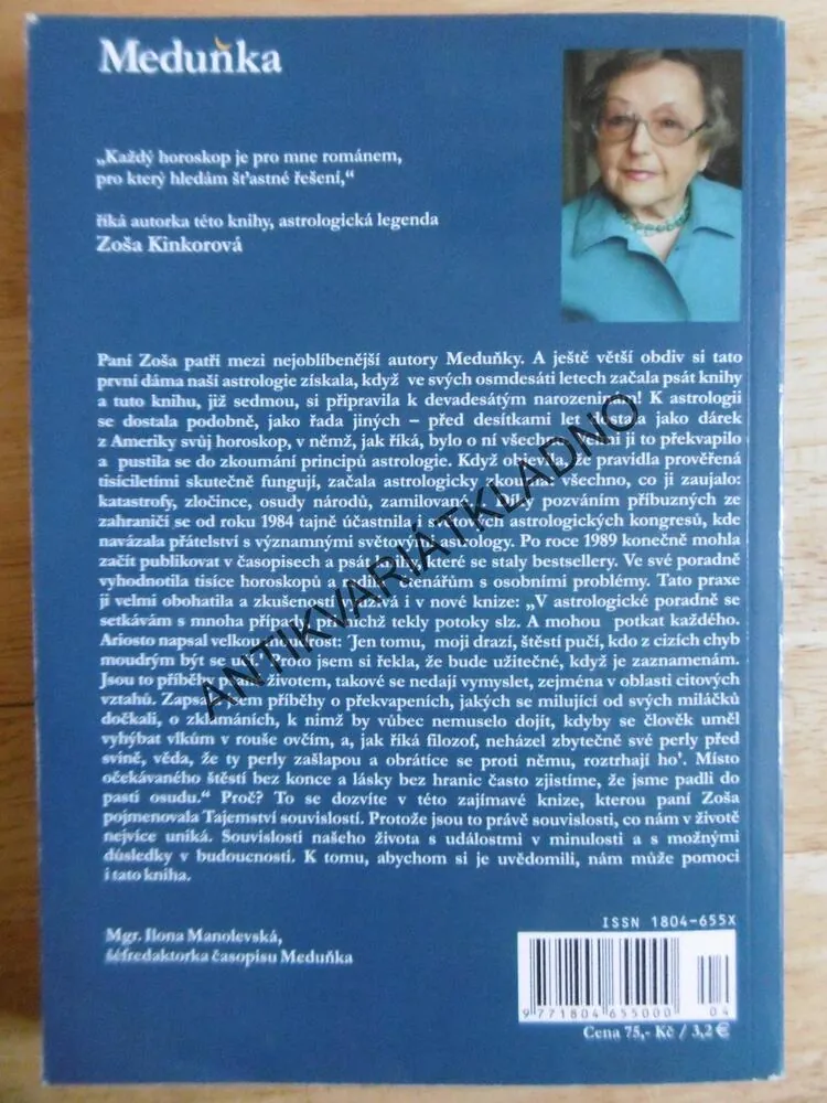 KNIHOVNIČKA MEDUŇKY 8, TAJEMSTVÍ SOUVISLOSTÍ, ZOŠA KINKOROVÁ