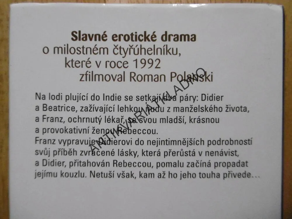 HOŘKÝ MĚSÍC, PASCAL BRUCKNER, **an