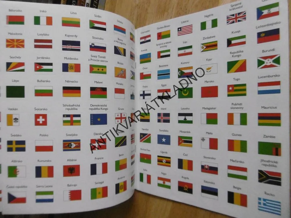 VLAJKY ATLAS SE SAMOLEPKAMI, VLAJKY VŠECH ZEMÍ,