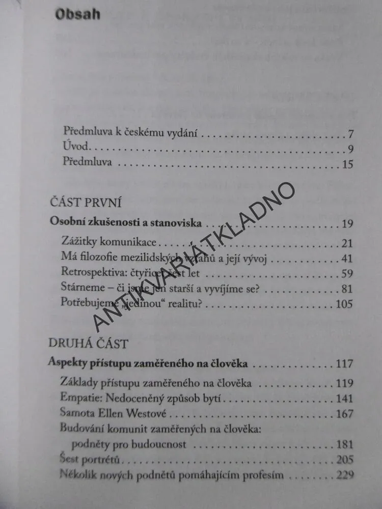 ZPŮSOB BYTÍ, CARL R. ROGERS, PSYCHOLOGIE HUMANISTICKÁ,