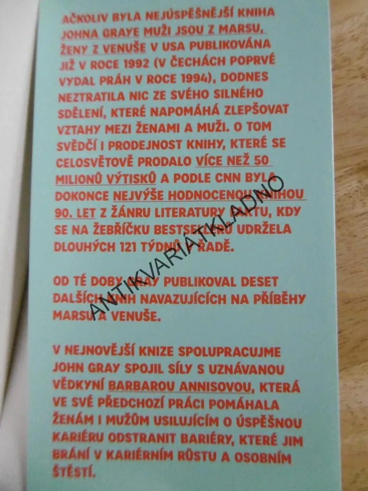 SPOLUPRACUJEME, BARBARA ANNISOVÁ, JOHN GRAY, **an