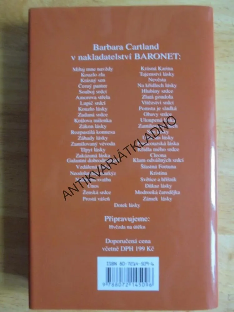 DOTEK LÁSKY, BARBARA CARTLAND, CARTLANDOVÁ