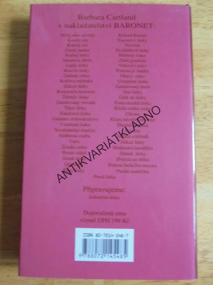 PRAVÁ LÁSKA, BARBARA CARTLAND, CARTLANDOVÁ, **an
