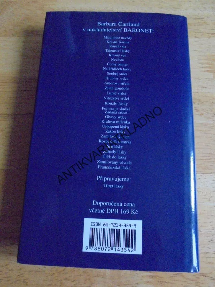 FRANCOUZSKÁ LÁSKA, BARBARA CARTLAND, CARTLANDOVÁ, **an