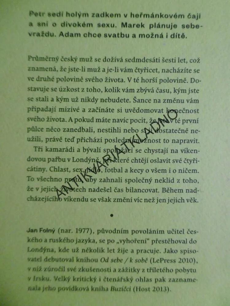 VÍKEND V LONDÝNĚ, JAN FOLNÝ, **an