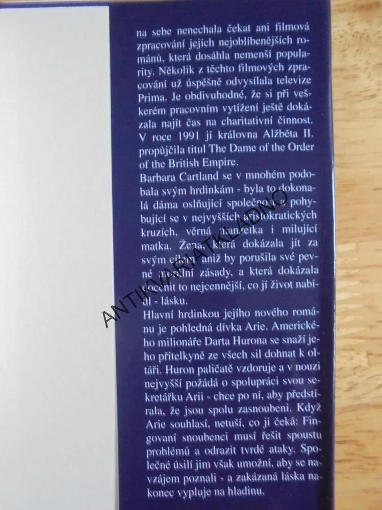 ZAKÁZANÁ LÁSKA, BARBARA CARTLAND, CARTLANDOVÁ