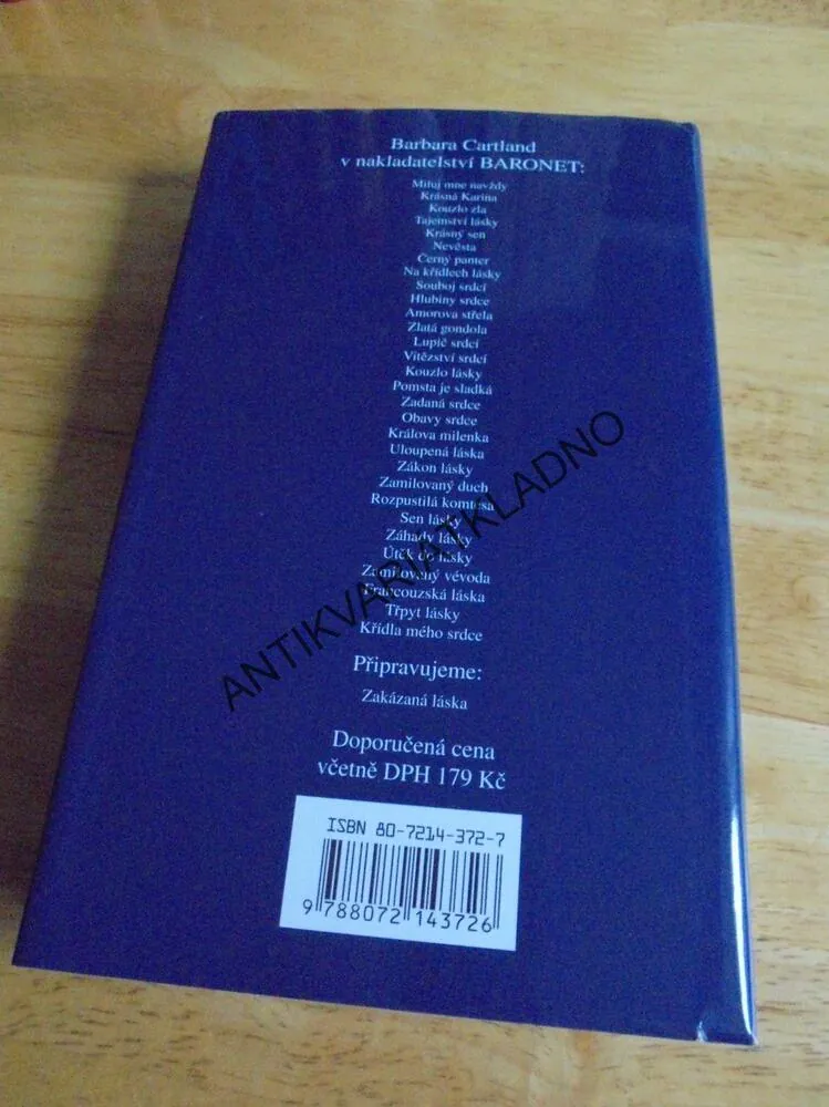 KŘÍDLA MÉHO SRDCE, BARBARA CARTLAND, CARTLANDOVÁ