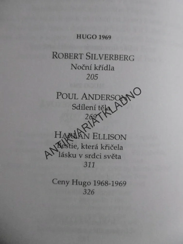 HUGO STORY 1968-1969, SCI-FI POVÍDKY, ISAAC ASIMOV AJ., **an