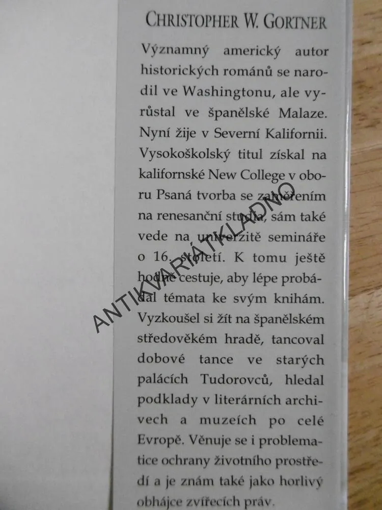 ZPOVĚĎ KATEŘINY MEDICEJSKÉ, CHRISTOPHER W. GORTNER, **an