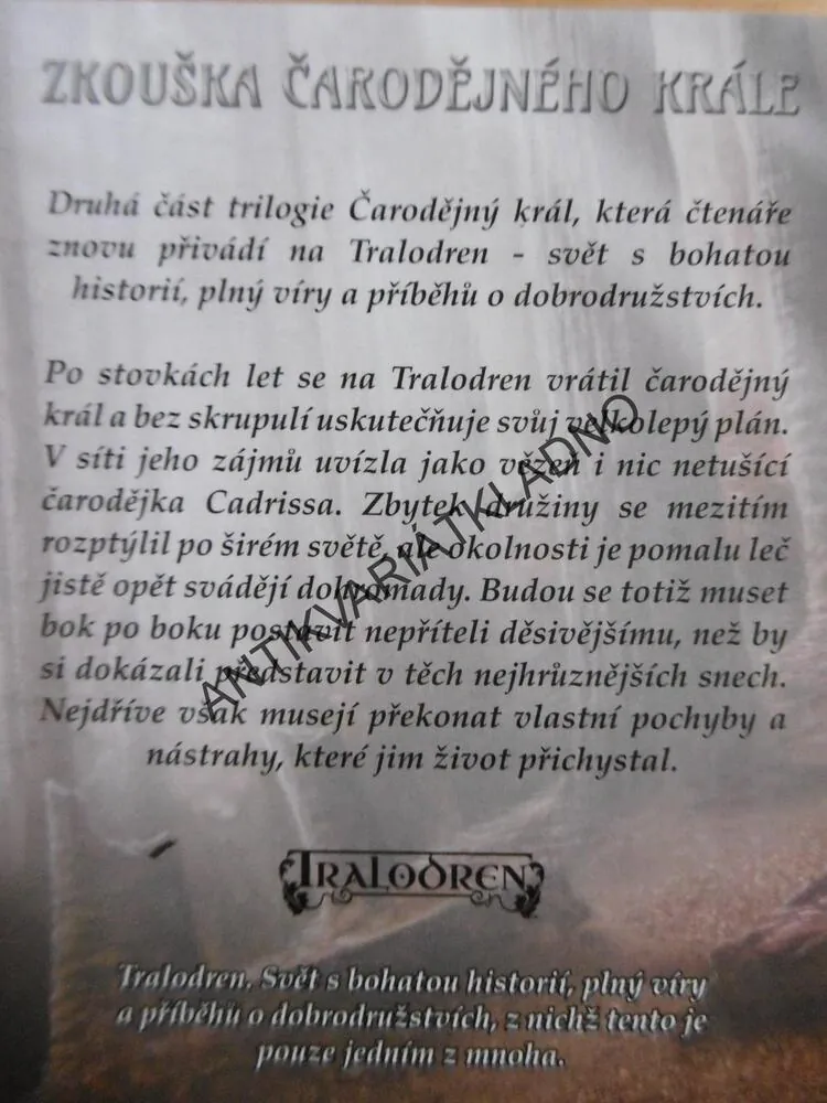 ZKOUŠKA ČARODĚJNÉHO KRÁLE, CHAD CORRIE, **an