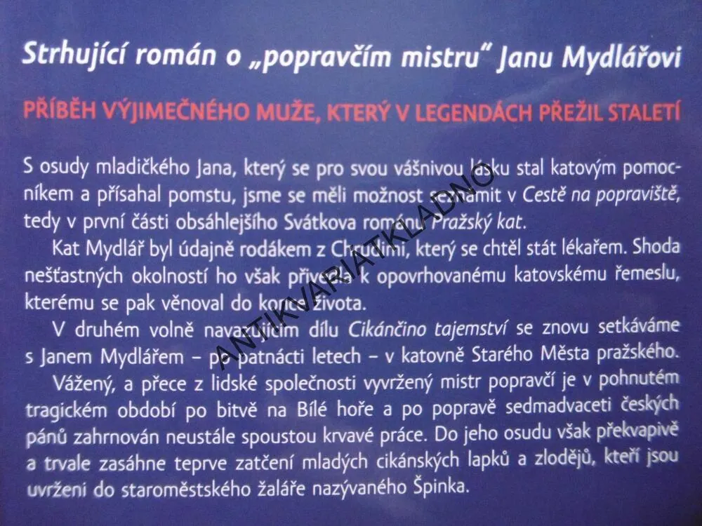 PRAŽSKÝ KAT 1-2, JOSEF SVÁTEK, **an