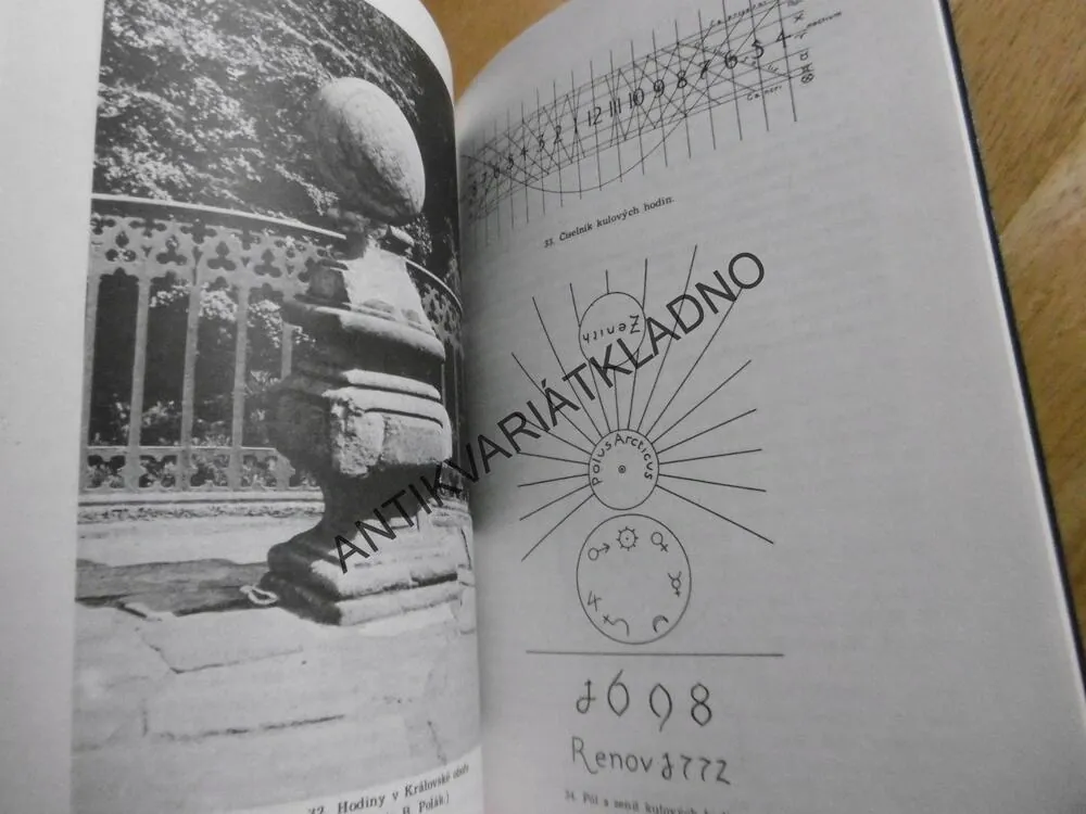 STAROPRAŽSKÉ SLUNEČNÍ HODINY, BEDŘICH POLÁK,  1986,