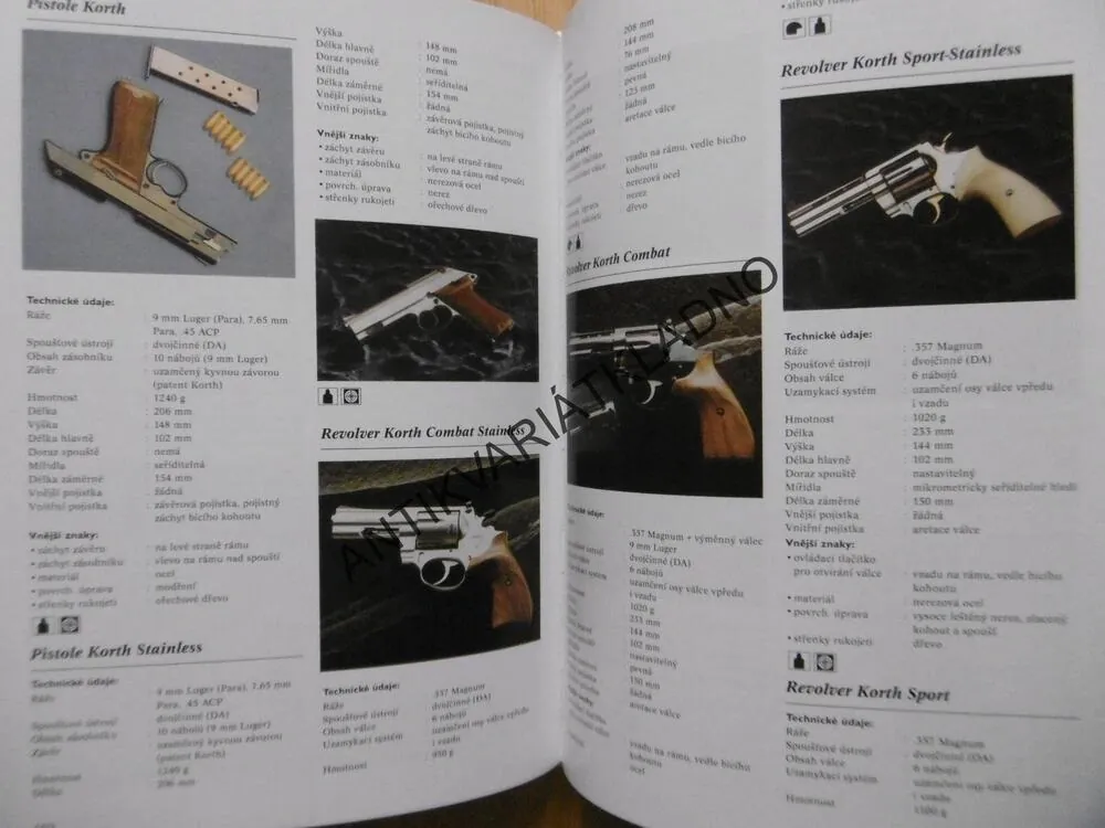 ENCYKLOPEDIE PISTOLÍ A REVOLVERŮ, A.E. HARTINK, ZBRANĚ, **an