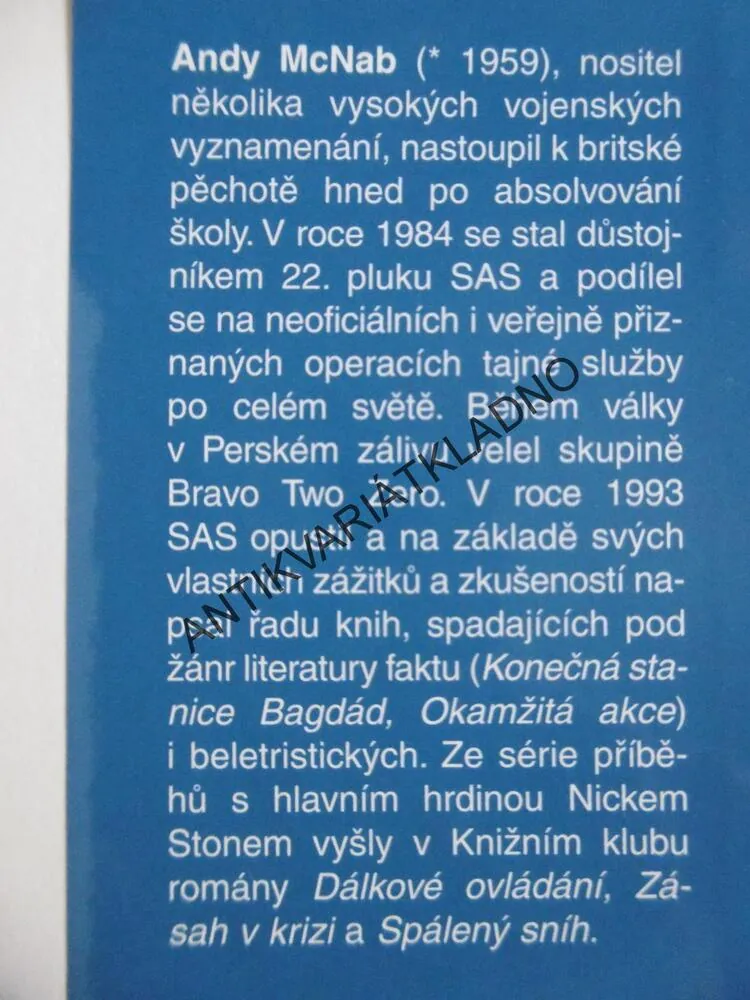 SOUMRAK, ANDY MCNAB, **an
