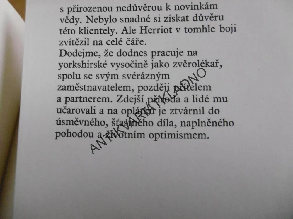 TO BY SE ZVĚROLÉKAŘI STÁT NEMĚLO, JAMES HERRIOT, CYRIL BOUDA,1978, **an