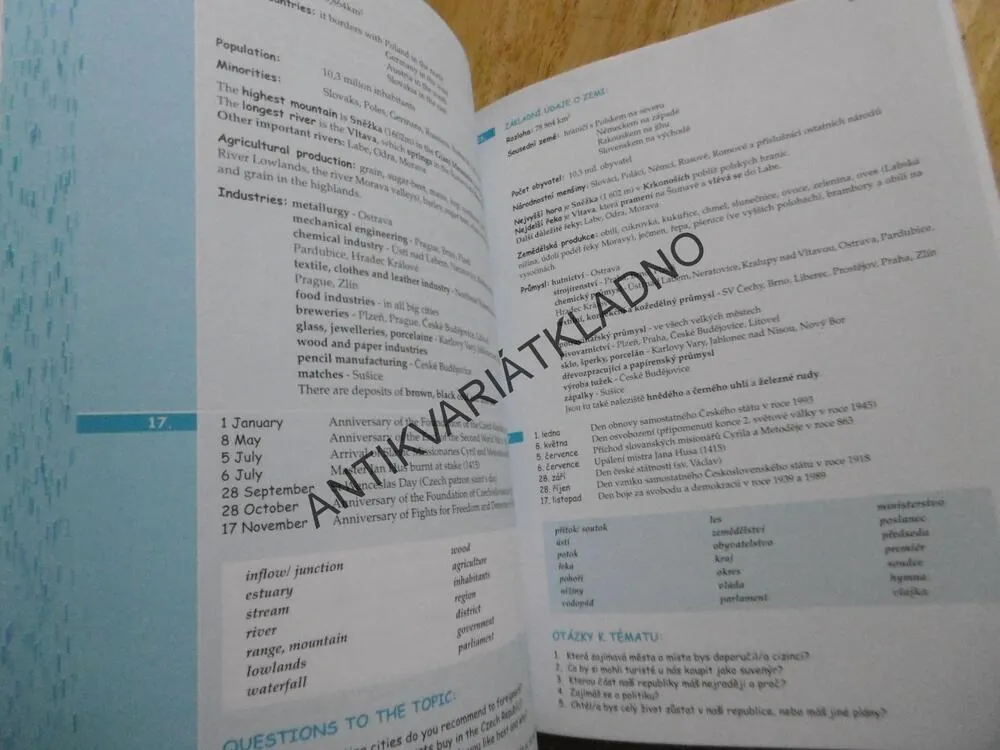 ANGLIČTINA, OTÁZKY A ODPOVĚDI ... NEJEN K MATURITĚ, INFOA, ZRCADLOVÝ TEXT,