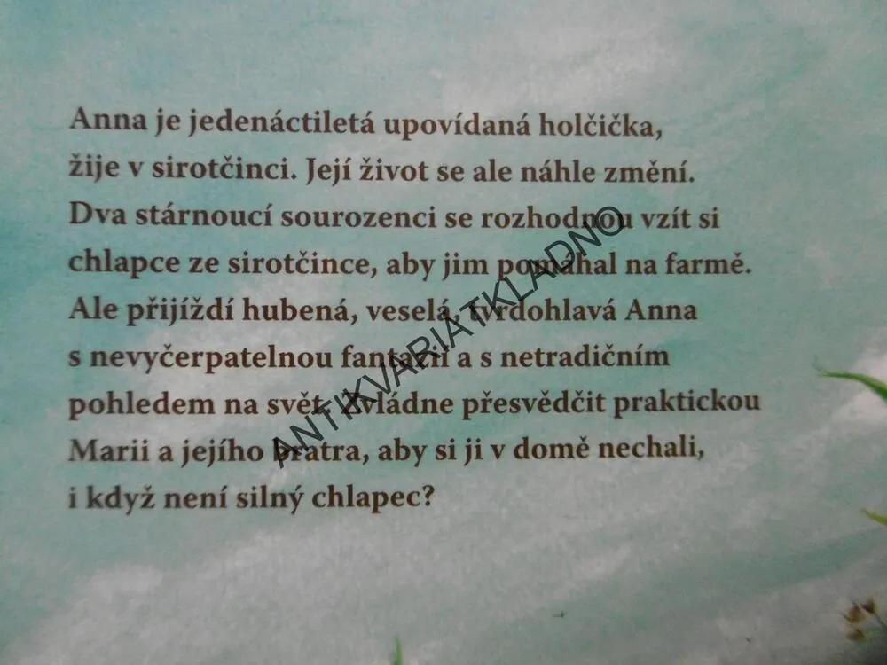 ANNA ZE ZELENÉHO MDOMU, LUCY MAUD MONTGOMERYOVÁ, **an