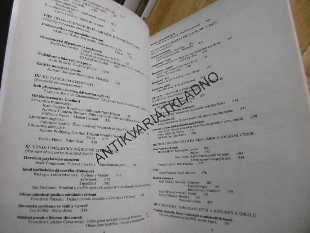 ČÍTANKA K PŘEHLEDNÝM DĚJINÁM LITERATURY,1.,