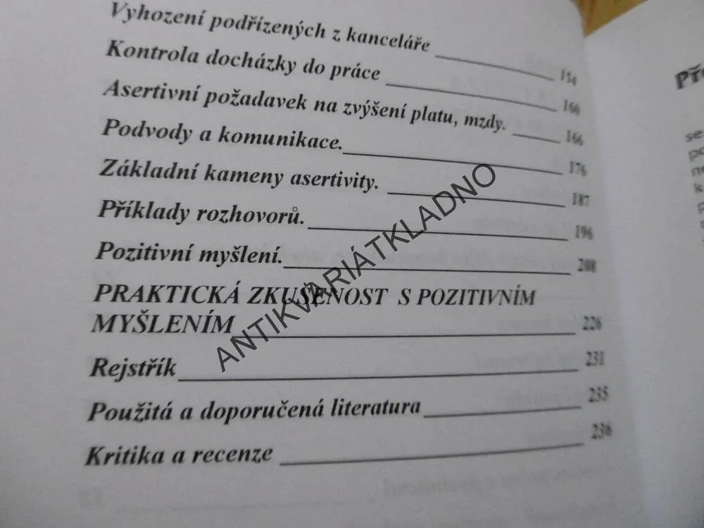 ASERTIVITA ANEB JAK ZE SLEPÉ ULIČKY V MEZILIDSKÝCH VZTAZÍCH, **an