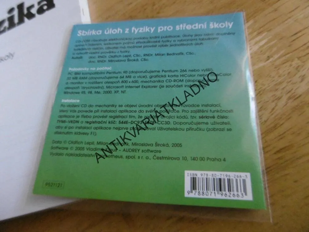 FYZIKA, SBÍRKA ÚLOH PRO STŘEDNÍ ŠKOLY, OLDŘICH LEPL + CD