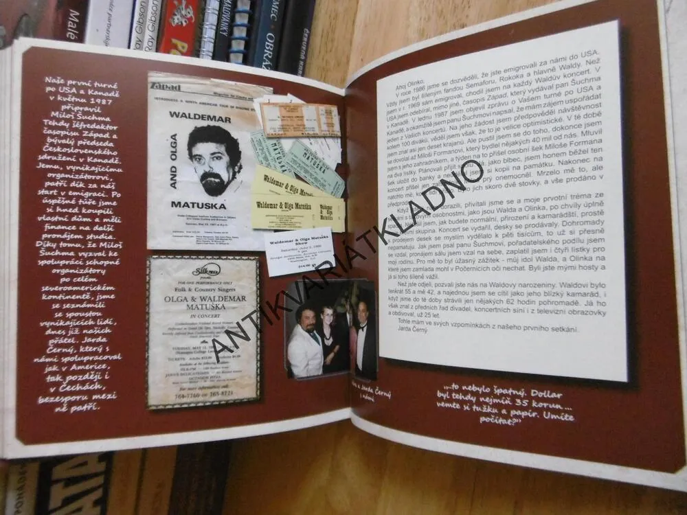 ZÁKULISÍ NAŠEHO ŽIVOTA, WALDEMAR MATUŠKA A OLGA BLECHOVÁ MATUŠKOVÁ, BEZ CD**an