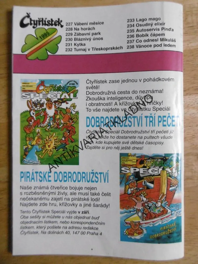 ČTYŘLÍSTEK 234 - OSUDNÝ ELIXÍR