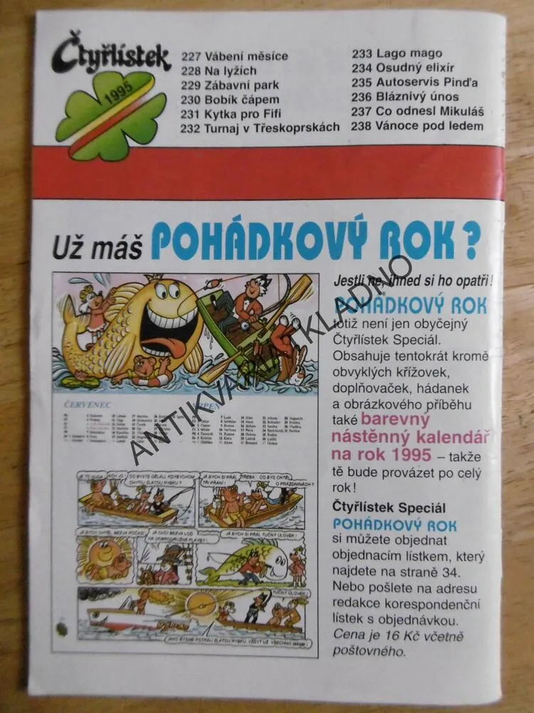 ČTYŘLÍSTEK 227 - VÁBENÍ MĚSÍCE