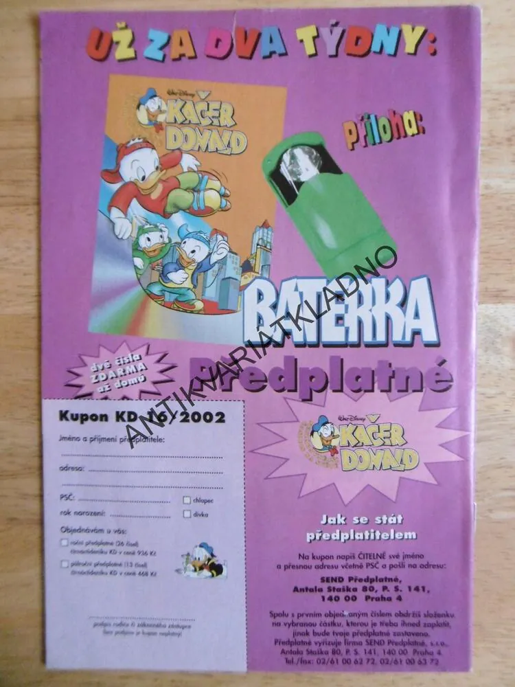 KAČER DONALD, 16/2002, komiks DISNEY