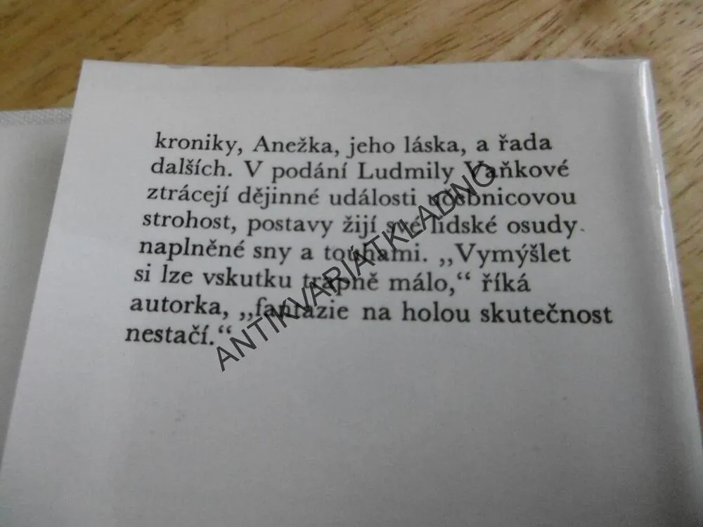 ŽEBRÁK SE STŘÍBRNOU HOLÍ, LUDMILA VAŇKOVÁ, **an