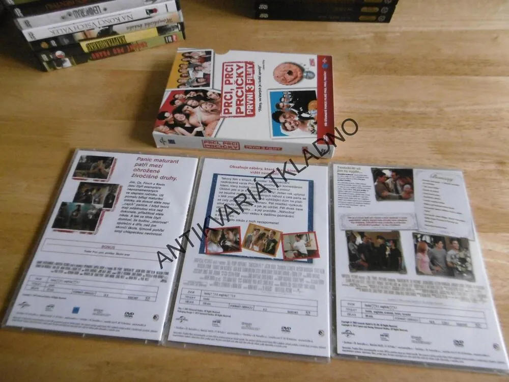 PRCI, PRCI, PRCIČKY, PRVNÍ 3 FILMY, DVD FILM