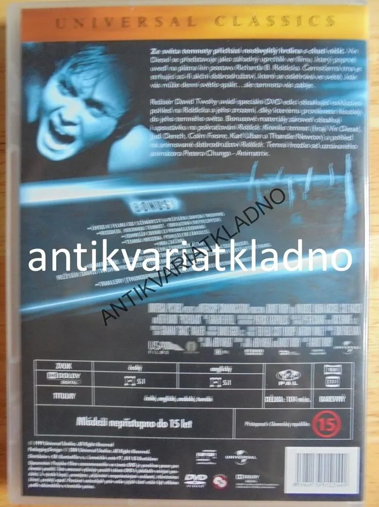 DVD FILM- ČERNOČERNÁ TMA, VIN DIESEL
