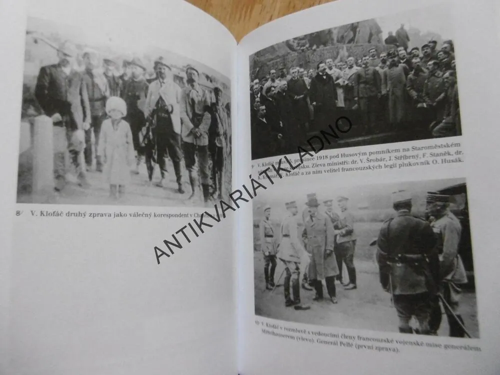 VÁCLAV KLOFÁČ A JEHO NÁRODNÍ SOCIALISMUS, JOSEF KREČMER, MASARYK, **an