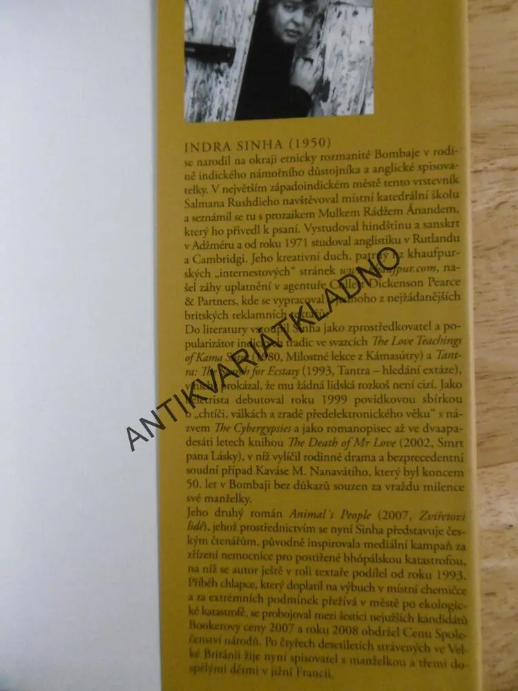 ZVÍŘETOVI LIDÉ, INDRA SINHA, **an