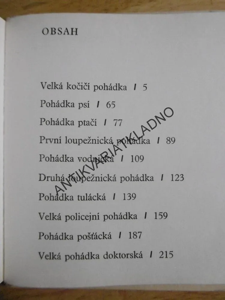 DEVATERO POHÁDEK, KAREL ČAPEK, 1977, **an