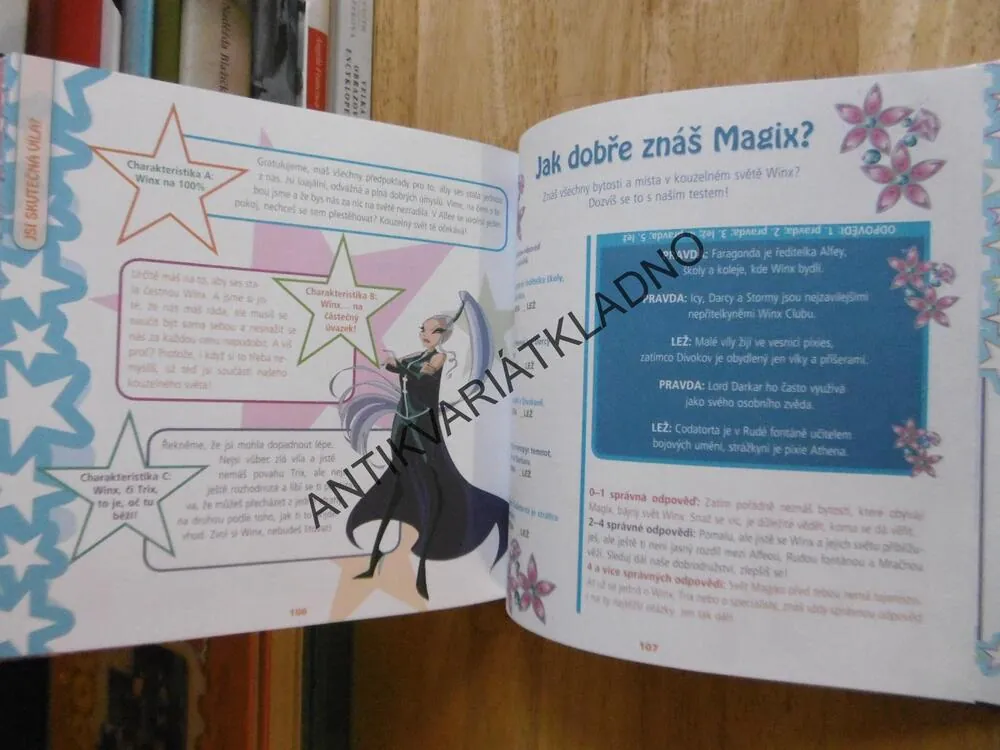 WINX CLUB- JAKÁ JSI? VELKÁ KNIHA VÍLÍCH TESTŮ, **an