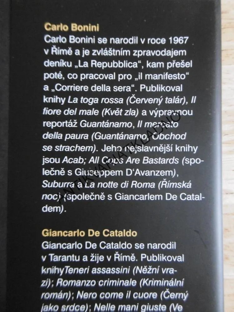 SUBURRA, CARLO BONINI, GIANCARLO DE CATALDO, **an