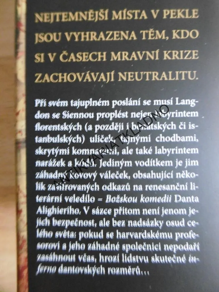 INFERNO, DAN BROWN, **an