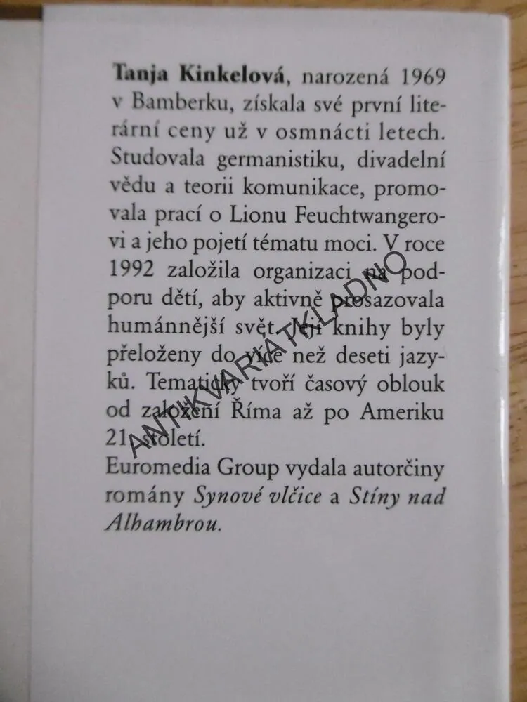DCERY ŘÍMA, TANJA KINKELOVÁ, **an