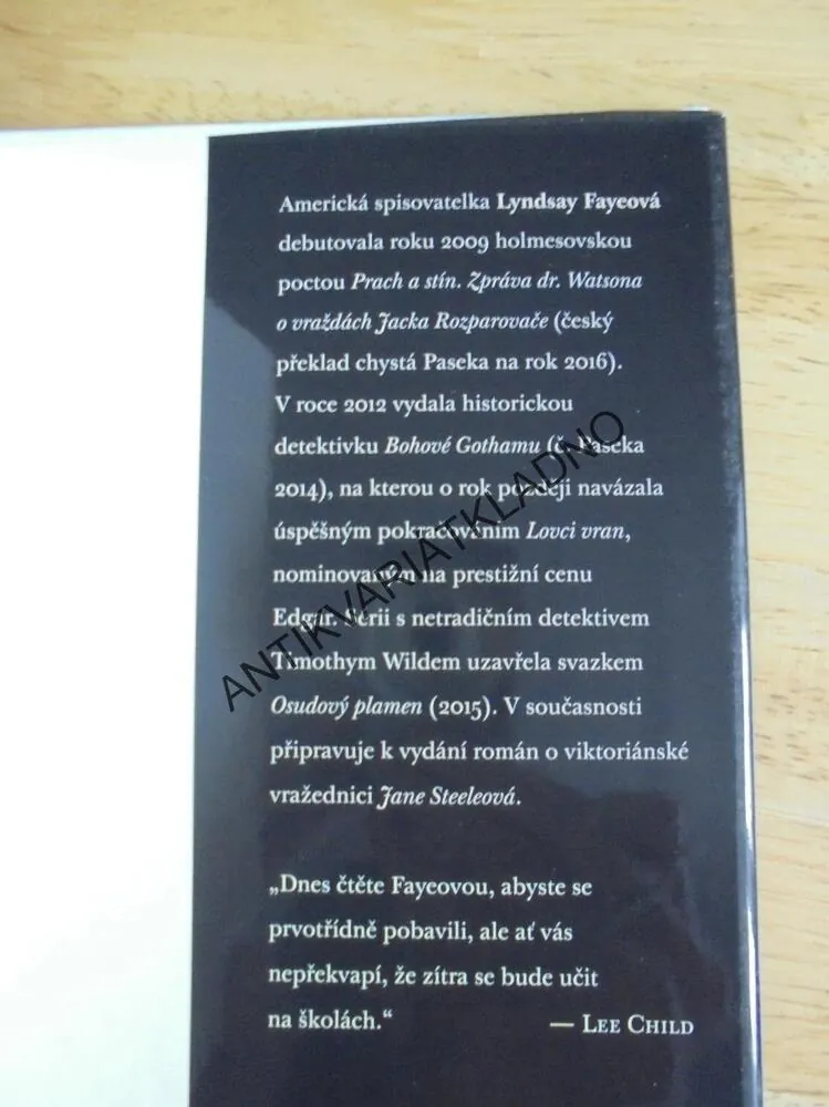 LOVCI VRAN, LYNDSAY FAYEOVÁ, DETEKTIVKA HISTORICKÁ