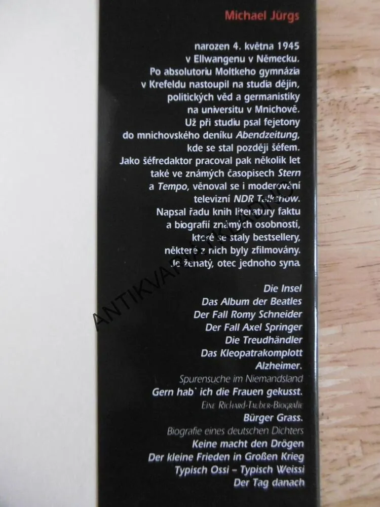 MALÝ MÍR VE VELKÉ VÁLCE, ZÁPADNÍ FRONTA 1914, MICHALE JÜRGS, **an