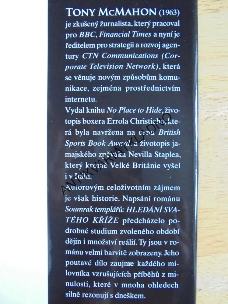 SOUMRAK TEMPLÁŘŮ, HLEDÁNÍ SVATÉHO KŘÍŽE, MCMAHON