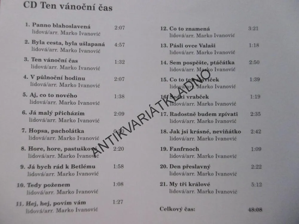 TEN VÁNOČNÍ ČAS, RÁKOSNÍKOVÁ, KUDLÁČEK,VČETNĚ CD, **an