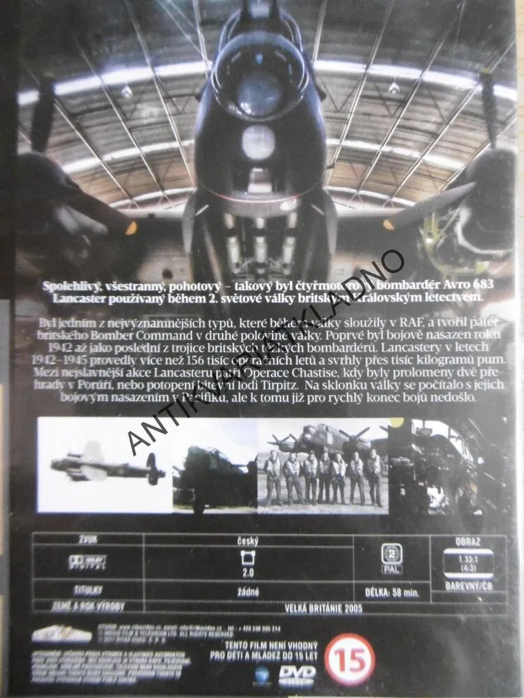 BOMBARDERY LANCASTER, DVD FILM