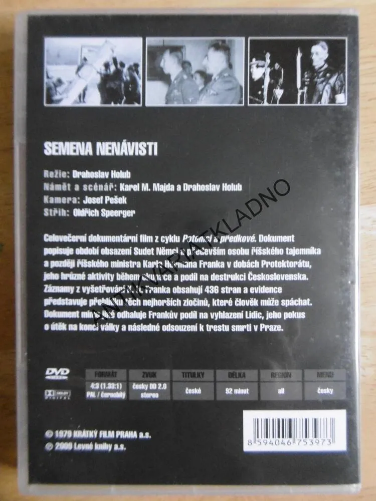 SEMENA NENÁVISTI, DVD FILM