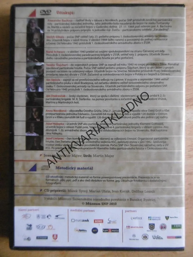 PANCIEROVÝ VLAK ŠTEFÁNIK, DVD FILM