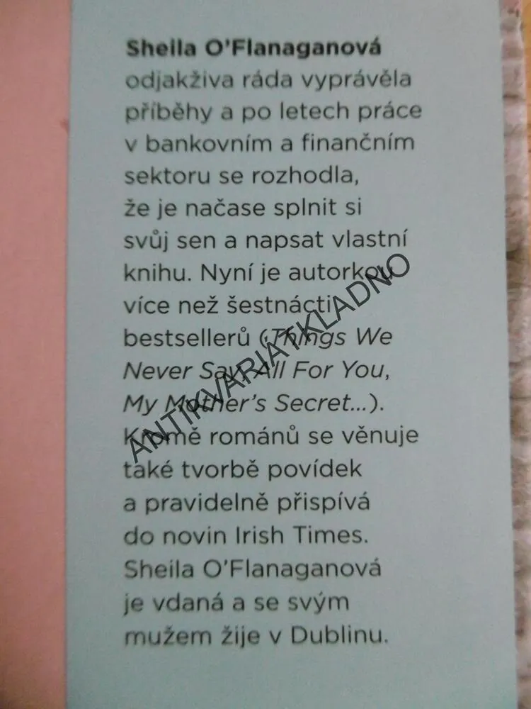 POHŘEŠOVANÁ MANŽELKA, SHEILA O´FLANAGANOVÁ, **an