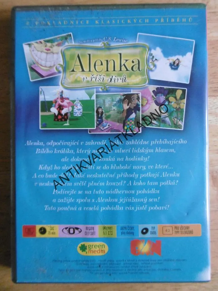 ALENKA V ŘÍŠI DIVŮ, DVD FILM