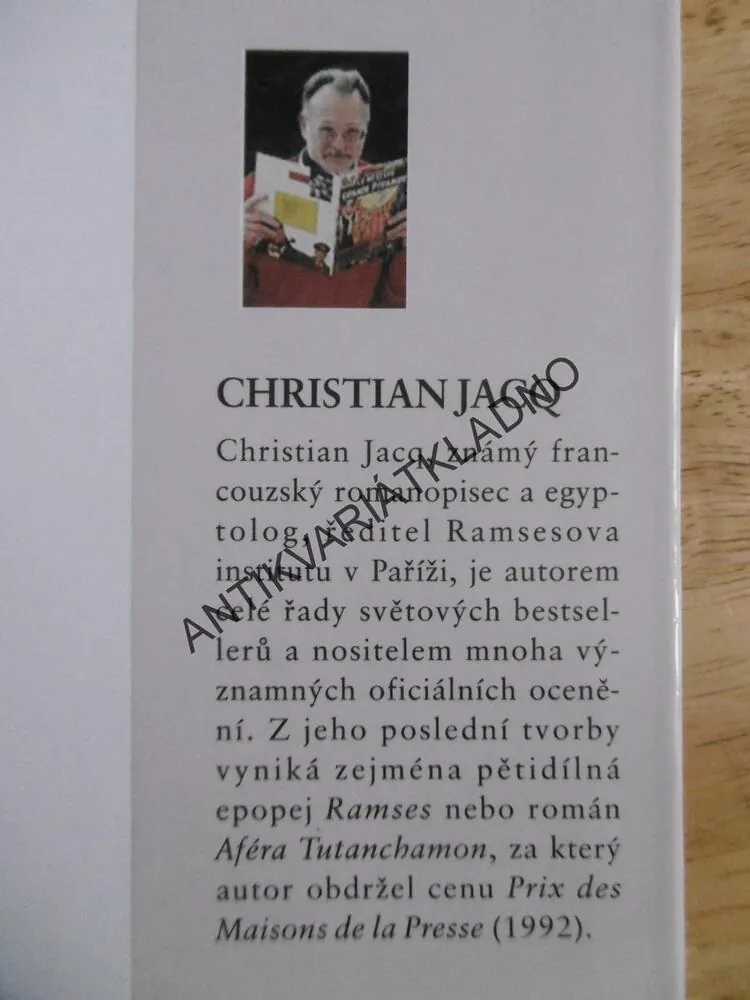 MNICH A MISTR, CHRISTIAN JACQ, **an
