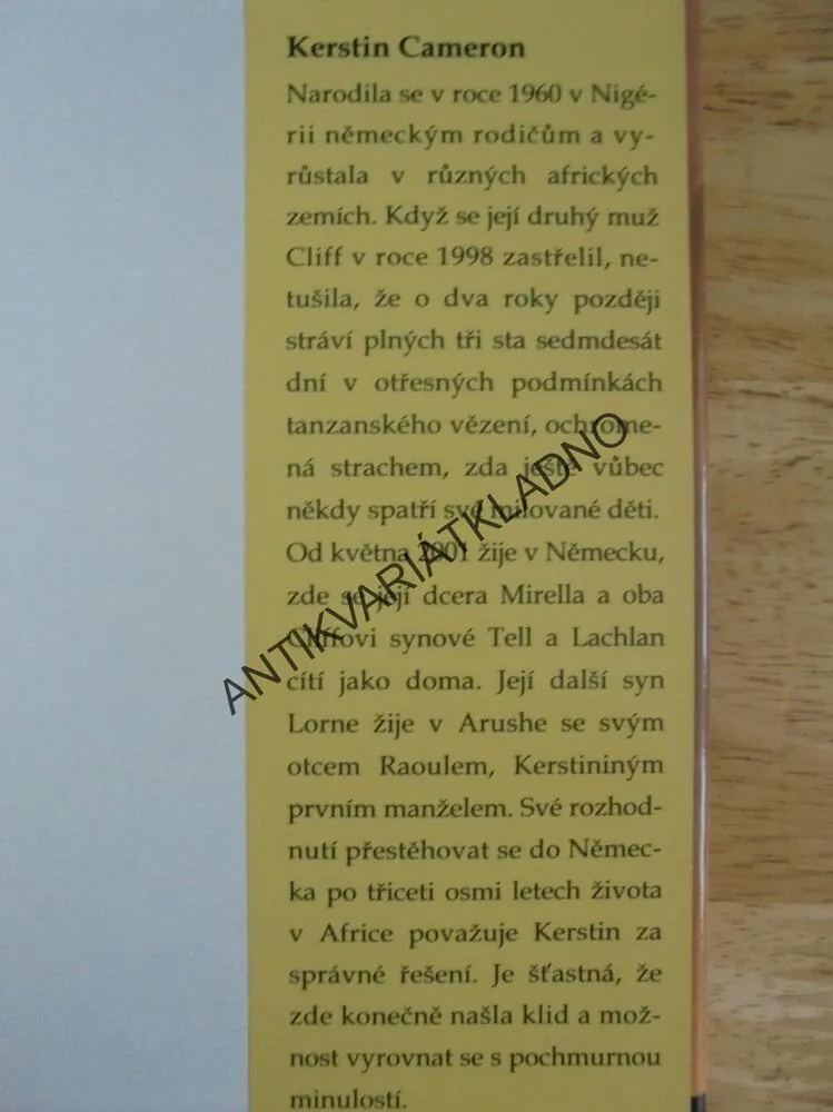 STÍN AFRICKÉHO SLUNCE, KERSTIN CAMERON